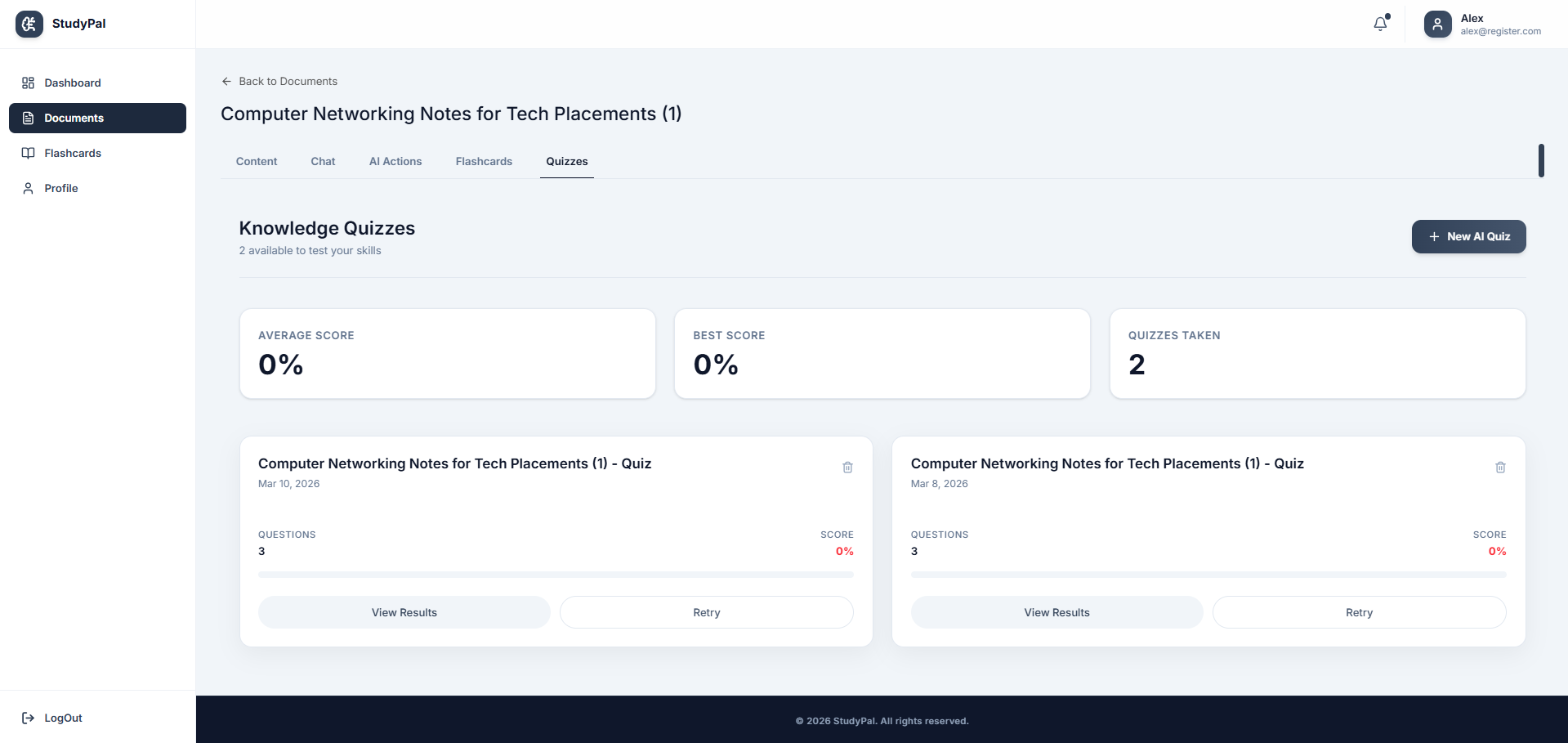 StudyPal AI Features