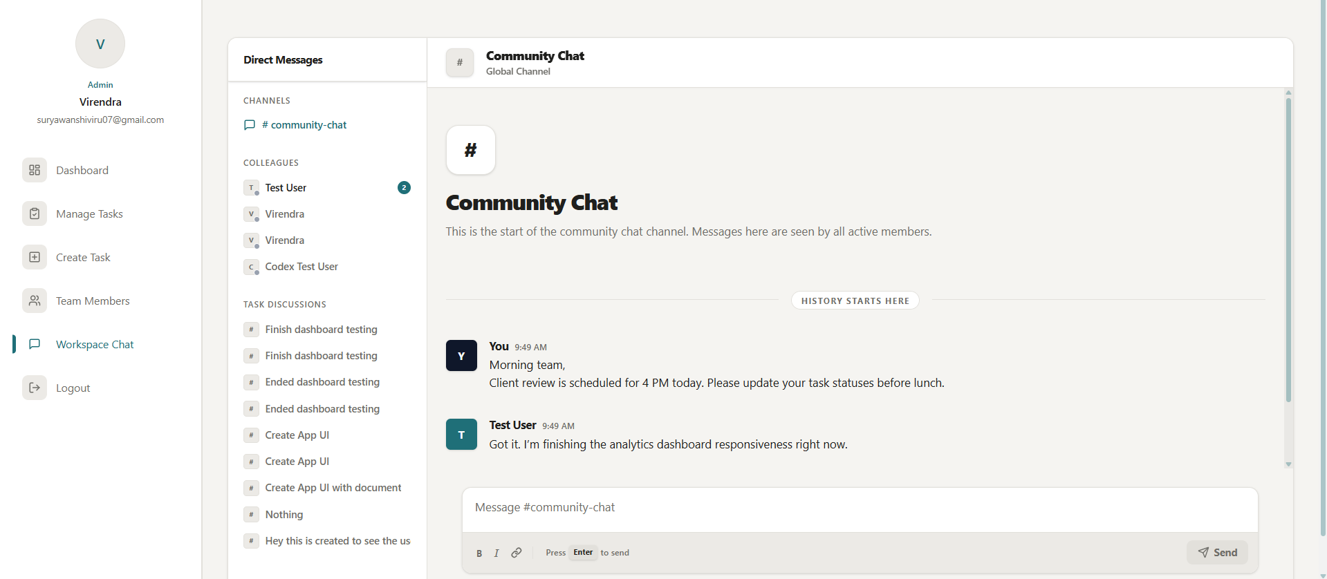 TaskSutra - Role-Based Task Board & Subtask Progress Checklist